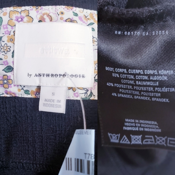 NWOT Ett:Twa x Anthro Eberhardt black vest top S - Picture 6 of 13